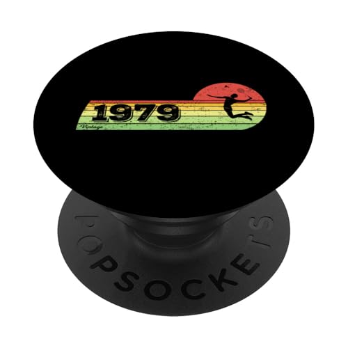 Federball Spieler Jahrgang 1979 Geburtstag game Badminton PopSockets Klebender PopGrip Federball Spieler Jahrgang 1979 Geburtstag game Badminton PopSockets Klebender PopGrip von CLICK-HERE for more Badminton-game Birthday Shirts