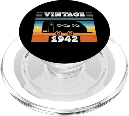 Campingwagen Camping Jahrgang 1942 Geburtstags Wohnwagen PopSockets PopGrip für MagSafe Campingwagen Camping Jahrgang 1942 Geburtstags Wohnwagen PopSockets PopGrip für MagSafe von CLICK-HERE for more Caravan-Trailer Birthday Shirt