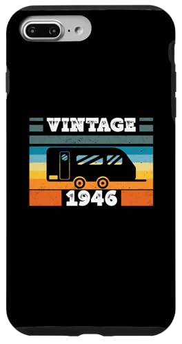 Campingwagen Camping Jahrgang 1946 Geburtstags Wohnwagen Hülle für iPhone 7 Plus/8 Plus Campingwagen Camping Jahrgang 1946 Geburtstags Wohnwagen Hülle für iPhone 7 Plus/8 Plus von CLICK-HERE for more Caravan-Trailer Birthday Shirt