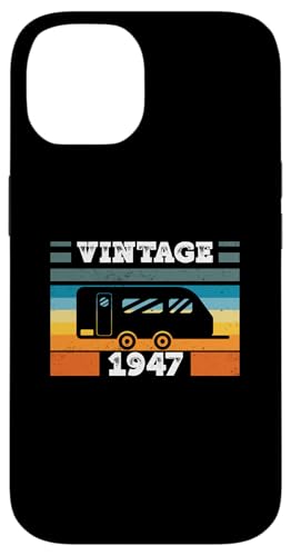 Campingwagen Camping Jahrgang 1947 Geburtstags Wohnwagen Hülle für iPhone 14 Campingwagen Camping Jahrgang 1947 Geburtstags Wohnwagen Hülle für iPhone 14 von CLICK-HERE for more Caravan-Trailer Birthday Shirt