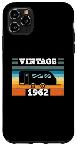 Campingwagen Camping Jahrgang 1962 Geburtstags Wohnwagen Hülle für iPhone 11 Pro Max von CLICK-HERE for more Caravan-Trailer Birthday Shirt