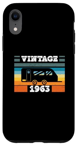 Campingwagen Camping Jahrgang 1963 Geburtstags Wohnwagen Hülle für iPhone XR Campingwagen Camping Jahrgang 1963 Geburtstags Wohnwagen Hülle für iPhone XR von CLICK-HERE for more Caravan-Trailer Birthday Shirt