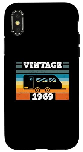 Campingwagen Camping Jahrgang 1969 Geburtstags Wohnwagen Hülle für iPhone X/XS Campingwagen Camping Jahrgang 1969 Geburtstags Wohnwagen Hülle für iPhone X/XS von CLICK-HERE for more Caravan-Trailer Birthday Shirt