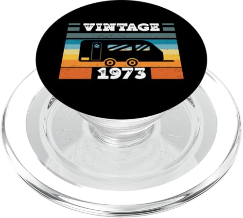 Campingwagen Camping Jahrgang 1973 Geburtstags Wohnwagen PopSockets PopGrip für MagSafe Campingwagen Camping Jahrgang 1973 Geburtstags Wohnwagen PopSockets PopGrip für MagSafe von CLICK-HERE for more Caravan-Trailer Birthday Shirt