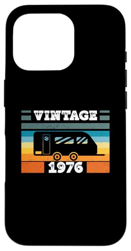 Campingwagen Camping Jahrgang 1976 Geburtstags Wohnwagen Hülle für iPhone 16 Pro Campingwagen Camping Jahrgang 1976 Geburtstags Wohnwagen Hülle für iPhone 16 Pro von CLICK-HERE for more Caravan-Trailer Birthday Shirt