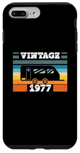 Campingwagen Camping Jahrgang 1977 Geburtstags Wohnwagen Hülle für iPhone 7 Plus/8 Plus Campingwagen Camping Jahrgang 1977 Geburtstags Wohnwagen Hülle für iPhone 7 Plus/8 Plus von CLICK-HERE for more Caravan-Trailer Birthday Shirt