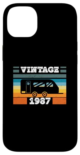 Campingwagen Camping Jahrgang 1987 Geburtstags Wohnwagen Hülle für iPhone 14 Plus Campingwagen Camping Jahrgang 1987 Geburtstags Wohnwagen Hülle für iPhone 14 Plus von CLICK-HERE for more Caravan-Trailer Birthday Shirt