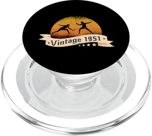 Fechter Jahrgang 1951 Geburtstag Fechtsport Fechten PopSockets PopGrip für MagSafe Fechter Jahrgang 1951 Geburtstag Fechtsport Fechten PopSockets PopGrip für MagSafe von CLICK-HERE for more Fencing Birthday Shirts