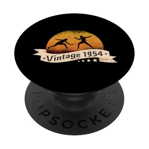 Fechter Jahrgang 1954 Geburtstag Fechtsport Fechten PopSockets Klebender PopGrip Fechter Jahrgang 1954 Geburtstag Fechtsport Fechten PopSockets Klebender PopGrip von CLICK-HERE for more Fencing Birthday Shirts