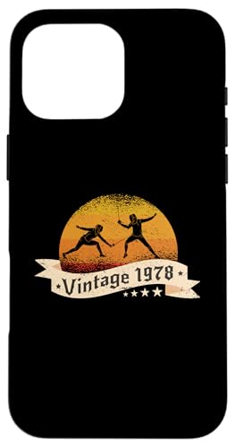 Fechter Jahrgang 1978 Geburtstag Fechtsport Fechten Hülle für iPhone 16 Pro Max Fechter Jahrgang 1978 Geburtstag Fechtsport Fechten Hülle für iPhone 16 Pro Max von CLICK-HERE for more Fencing Birthday Shirts