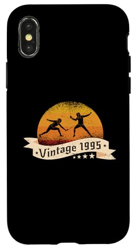 Fechter Jahrgang 1995 Geburtstag Fechtsport Fechten Hülle für iPhone X/XS Fechter Jahrgang 1995 Geburtstag Fechtsport Fechten Hülle für iPhone X/XS von CLICK-HERE for more Fencing Birthday Shirts