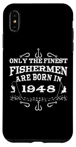 Angler Jahrgang 1948 Geburtstag geboren Angelzubehör Angeln Hülle für iPhone XS Max Angler Jahrgang 1948 Geburtstag geboren Angelzubehör Angeln Hülle für iPhone XS Max von CLICK-HERE for more Fishing Birthday Shirts