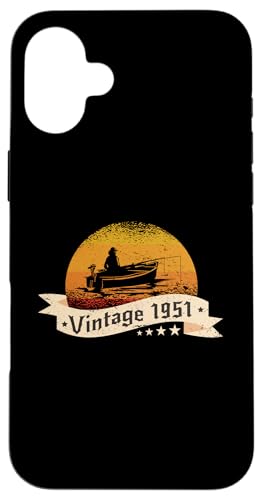 Angler Jahrgang 1951 Geburtstag Angelboot Angelrute Angeln Hülle für iPhone 16 Plus Angler Jahrgang 1951 Geburtstag Angelboot Angelrute Angeln Hülle für iPhone 16 Plus von CLICK-HERE for more Fishing Birthday Shirts