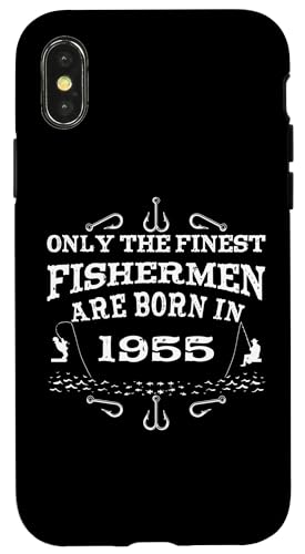 Angler Jahrgang 1955 Geburtstag geboren Angelzubehör Angeln Hülle für iPhone X/XS Angler Jahrgang 1955 Geburtstag geboren Angelzubehör Angeln Hülle für iPhone X/XS von CLICK-HERE for more Fishing Birthday Shirts