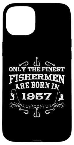 Angler Jahrgang 1957 Geburtstag geboren Angelzubehör Angeln Hülle für iPhone 15 Plus Angler Jahrgang 1957 Geburtstag geboren Angelzubehör Angeln Hülle für iPhone 15 Plus von CLICK-HERE for more Fishing Birthday Shirts