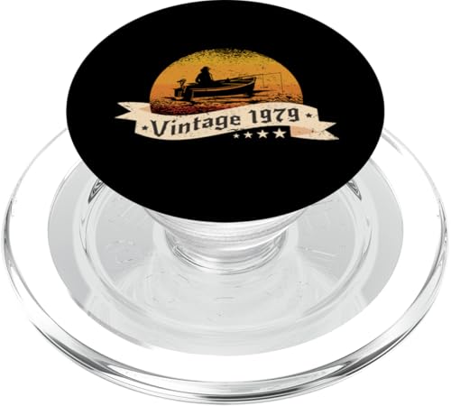 Angler Jahrgang 1979 Geburtstag Angelboot Angelrute Angeln PopSockets PopGrip für MagSafe Angler Jahrgang 1979 Geburtstag Angelboot Angelrute Angeln PopSockets PopGrip für MagSafe von CLICK-HERE for more Fishing Birthday Shirts