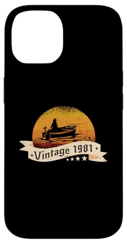 Angler Jahrgang 1981 Geburtstag Angelboot Angelrute Angeln Hülle für iPhone 14 Angler Jahrgang 1981 Geburtstag Angelboot Angelrute Angeln Hülle für iPhone 14 von CLICK-HERE for more Fishing Birthday Shirts