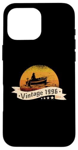 Angler Jahrgang 1996 Geburtstag Angelboot Angelrute Angeln Hülle für iPhone 16 Pro Max Angler Jahrgang 1996 Geburtstag Angelboot Angelrute Angeln Hülle für iPhone 16 Pro Max von CLICK-HERE for more Fishing Birthday Shirts