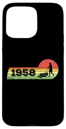 Garten Jahrgang 1958 Geburtstag Hausmeister Gärtner Hülle für iPhone 15 Pro Max von CLICK-HERE for more Gardener gift Birthday Shirts