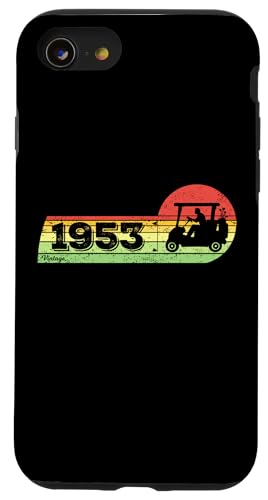 Golfspieler Golfer Jahrgang 1953 Geburtstag Golf-Cart Golf Hülle für iPhone SE (2020) / 7 / 8 von CLICK-HERE for more Golf-Sports Birthday Shirts
