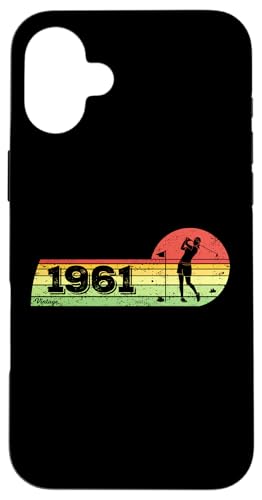 Golfspieler Golfer Jahrgang 1961 Geburtstag Golf Damen Golf Hülle für iPhone 16 Plus Golfspieler Golfer Jahrgang 1961 Geburtstag Golf Damen Golf Hülle für iPhone 16 Plus von CLICK-HERE for more Golf-Sports Birthday Shirts