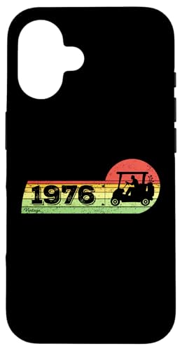 Golfspieler Golfer Jahrgang 1976 Geburtstag Golf-Cart Golf Hülle für iPhone 16 Golfspieler Golfer Jahrgang 1976 Geburtstag Golf-Cart Golf Hülle für iPhone 16 von CLICK-HERE for more Golf-Sports Birthday Shirts