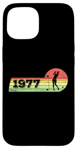 Golfspieler Golfer Jahrgang 1977 Geburtstag Golf Damen Golf Hülle für iPhone 15 Golfspieler Golfer Jahrgang 1977 Geburtstag Golf Damen Golf Hülle für iPhone 15 von CLICK-HERE for more Golf-Sports Birthday Shirts