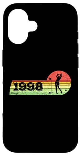 Golfspieler Golfer Jahrgang 1998 Geburtstag Golf Damen Golf Hülle für iPhone 16 Golfspieler Golfer Jahrgang 1998 Geburtstag Golf Damen Golf Hülle für iPhone 16 von CLICK-HERE for more Golf-Sports Birthday Shirts