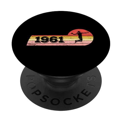 Handballerin Jahrgang 1961 Geburtstag game Damen Handball PopSockets Klebender PopGrip Handballerin Jahrgang 1961 Geburtstag game Damen Handball PopSockets Klebender PopGrip von CLICK-HERE for more Handball Birthday Shirts