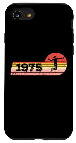 Handballerin Jahrgang 1975 Geburtstag game Damen Handball Hülle für iPhone SE (2020) / 7 / 8 von CLICK-HERE for more Handball Birthday Shirts