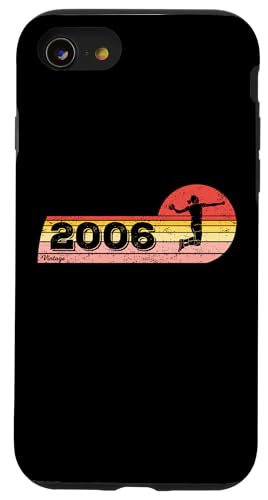 Handballerin Jahrgang 2006 Geburtstag game Damen Handball Hülle für iPhone SE (2020) / 7 / 8 von CLICK-HERE for more Handball Birthday Shirts