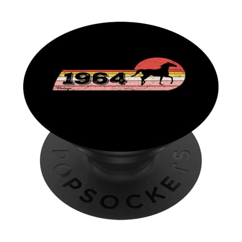 Pferde Reiten Jahrgang 1964 geboren Geburtstag Pferd Reiten PopSockets Klebender PopGrip Pferde Reiten Jahrgang 1964 geboren Geburtstag Pferd Reiten PopSockets Klebender PopGrip von CLICK-HERE for more Horses riding Birthday Shirts