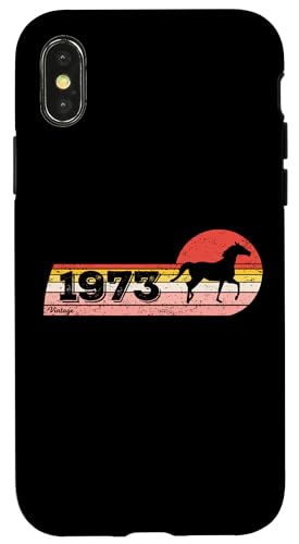 Pferde Reiten Jahrgang 1973 geboren Geburtstag Pferd Reiten Hülle für iPhone X/XS Pferde Reiten Jahrgang 1973 geboren Geburtstag Pferd Reiten Hülle für iPhone X/XS von CLICK-HERE for more Horses riding Birthday Shirts