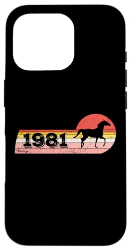 Pferde Reiten Jahrgang 1981 geboren Geburtstag Pferd Reiten Hülle für iPhone 16 Pro Pferde Reiten Jahrgang 1981 geboren Geburtstag Pferd Reiten Hülle für iPhone 16 Pro von CLICK-HERE for more Horses riding Birthday Shirts