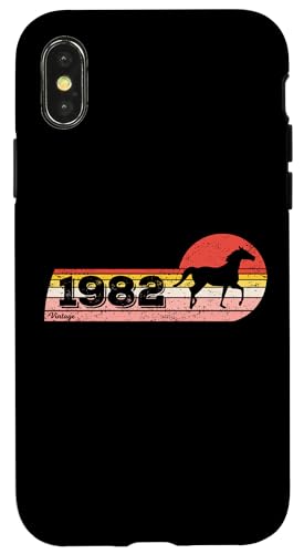 Pferde Reiten Jahrgang 1982 geboren Geburtstag Pferd Reiten Hülle für iPhone X/XS Pferde Reiten Jahrgang 1982 geboren Geburtstag Pferd Reiten Hülle für iPhone X/XS von CLICK-HERE for more Horses riding Birthday Shirts