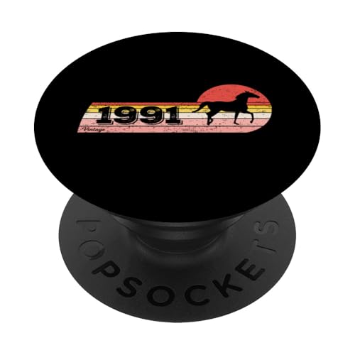 Pferde Reiten Jahrgang 1991 geboren Geburtstag Pferd Reiten PopSockets Klebender PopGrip Pferde Reiten Jahrgang 1991 geboren Geburtstag Pferd Reiten PopSockets Klebender PopGrip von CLICK-HERE for more Horses riding Birthday Shirts