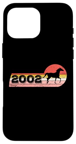 Pferde Reiten Jahrgang 2002 geboren Geburtstag Pferd Reiten Hülle für iPhone 16 Pro Max Pferde Reiten Jahrgang 2002 geboren Geburtstag Pferd Reiten Hülle für iPhone 16 Pro Max von CLICK-HERE for more Horses riding Birthday Shirts