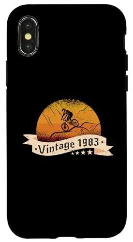 MTB-Bike Mountainbike Jahrgang 1983 Geburtstags Fahrrad MTB Hülle für iPhone X/XS MTB-Bike Mountainbike Jahrgang 1983 Geburtstags Fahrrad MTB Hülle für iPhone X/XS von CLICK-HERE for more Mountain-Bikes Birthday Shirts