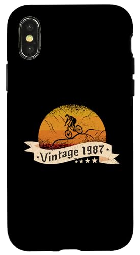 MTB-Bike Mountainbike Jahrgang 1987 Geburtstags Fahrrad MTB Hülle für iPhone X/XS MTB-Bike Mountainbike Jahrgang 1987 Geburtstags Fahrrad MTB Hülle für iPhone X/XS von CLICK-HERE for more Mountain-Bikes Birthday Shirts