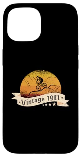 MTB-Bike Mountainbike Jahrgang 1991 Geburtstags Fahrrad MTB Hülle für iPhone 15 MTB-Bike Mountainbike Jahrgang 1991 Geburtstags Fahrrad MTB Hülle für iPhone 15 von CLICK-HERE for more Mountain-Bikes Birthday Shirts