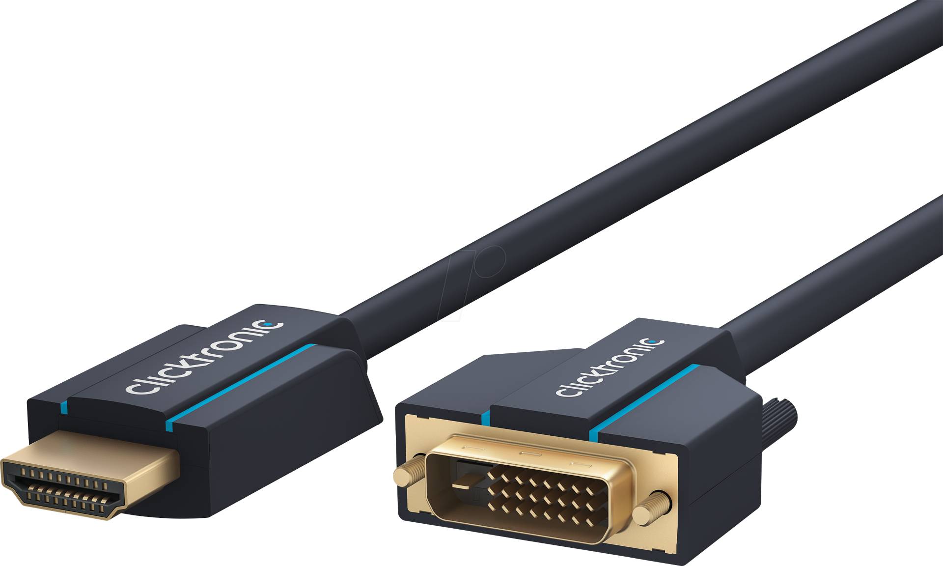 CLICK 70344 - Kabel, HDMI-St.  DVI-D 24 +1 St., WQXGA 60 Hz, 7,5 m von CLICKTRONIC