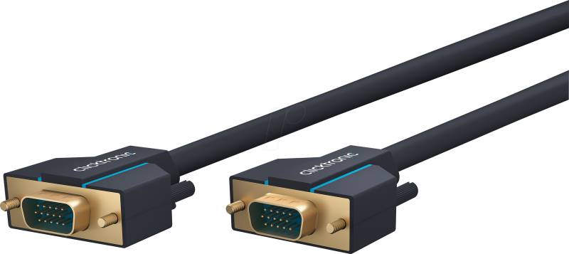 CLICK 70353 - VGA Monitor Kabel 15-pol VGA Stecker, 1024p, 5,0 m von CLICKTRONIC