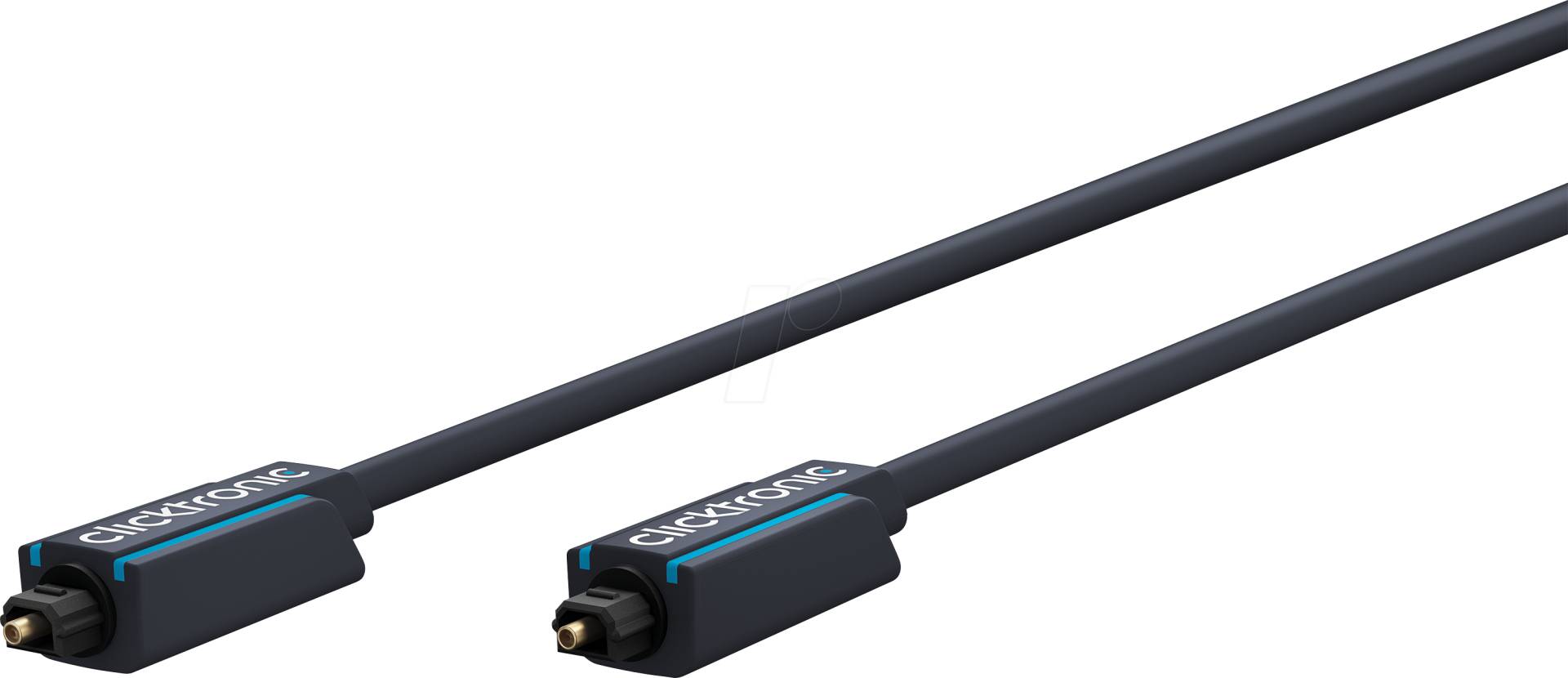 CLICK 70372 - Toslink Kabel, Toslink inkl. 3,5 mm Adapter, 10 m von CLICKTRONIC