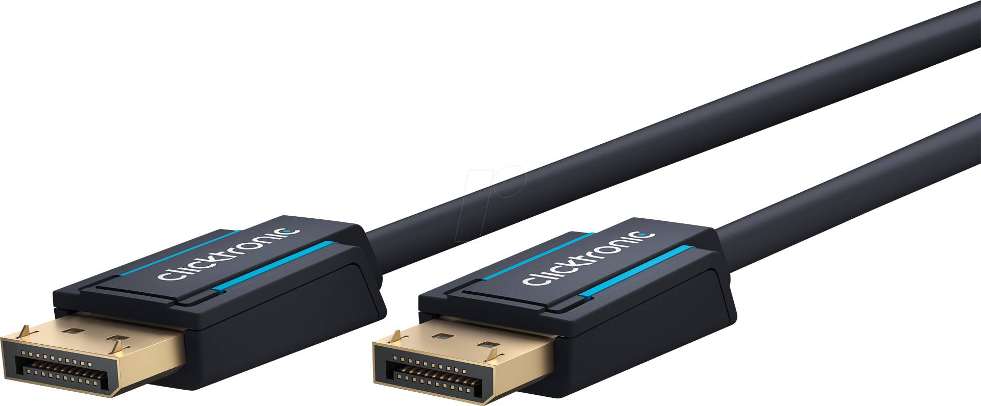 CLICK 70712 - DisplayPort Kabel, DP 1.2, Stecker, 4K/60Hz, 3 m CLICK 70712 - DisplayPort Kabel, DP 1.2, Stecker, 4K/60Hz, 3 m von CLICKTRONIC