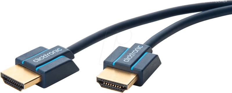CLICK CAS 70704N - HDMI Kabel mit Ethernet, 2,0 m von CLICKTRONIC