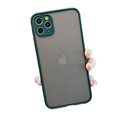 CLIPPER GUARDS Designed for iPhone 12 Pro Case, Designed for iPhone 12 Pro Case, Silicone Shockproof Phone Case with [Soft Anti-Scratch Microfiber Lining] 6.1 inch, Dunkelgrün von CLIPPER GUARDS