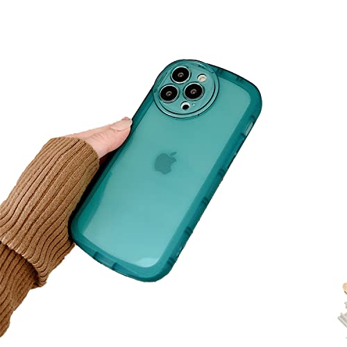CLIPPER GUARDS Entworfen für iPhone 14 Pro Case, [verbesserter Kameraschutz], Stoßfeste Flüssigsilikongummi Handyhülle Abdeckung für 14 Pro 6,1 Zoll (Grün) von CLIPPER GUARDS