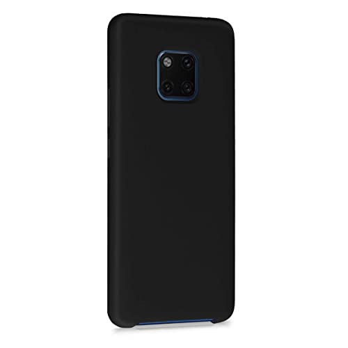 Silikonhülle kompatibel mit Huawei Mate 20 Pro -Hülle kompatibel mit Huawei Mate 20 Pro - Case Soft Slim Smooth Flexible Protective Phone Cover-Schwarz von CLIPPER GUARDS
