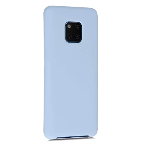 Silikonhülle kompatibel mit Huawei Mate 20 Pro -Hülle kompatibel mit Huawei Mate 20 Pro - Case Soft Slim Smooth Flexible Protective Phone Cover-hellblau von CLIPPER GUARDS