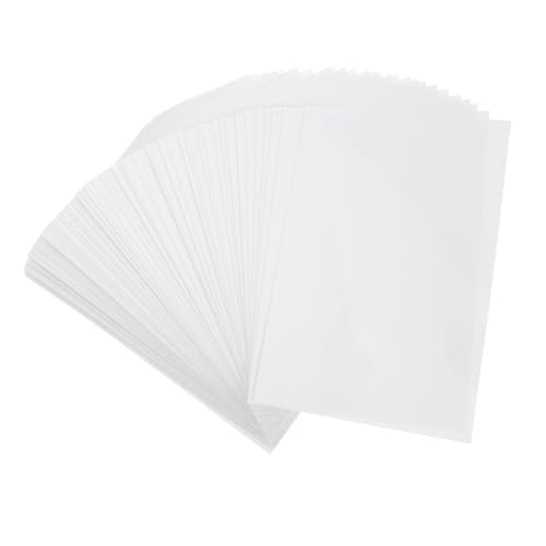 100 StüCk Selbstklebende Laminierfolien a6, Kaltlaminiertaschen 15.4x10.4cm, Transparente Pvc Schutzfolie FüR Fotos, Dokumente Und Diy-Projekte, Mattes Design Zur Vermeidung Von Lichtreflexionen von CLISPEED